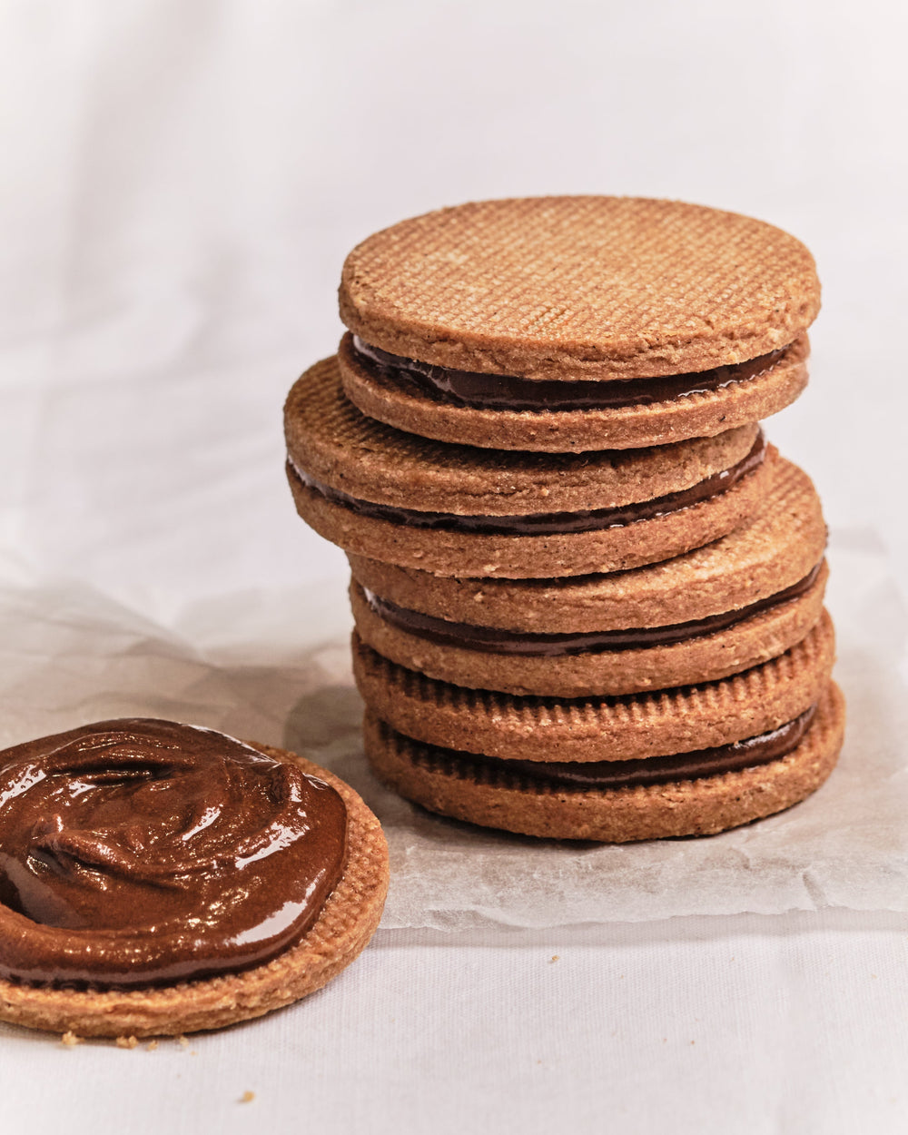 Biscuits fourrés chocolat
