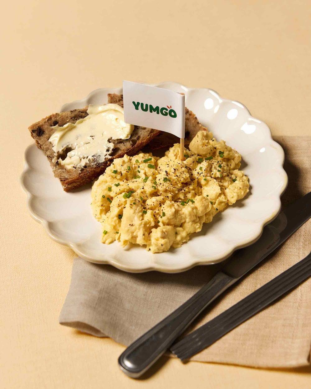 Oeufs brouillés 100% végétaux