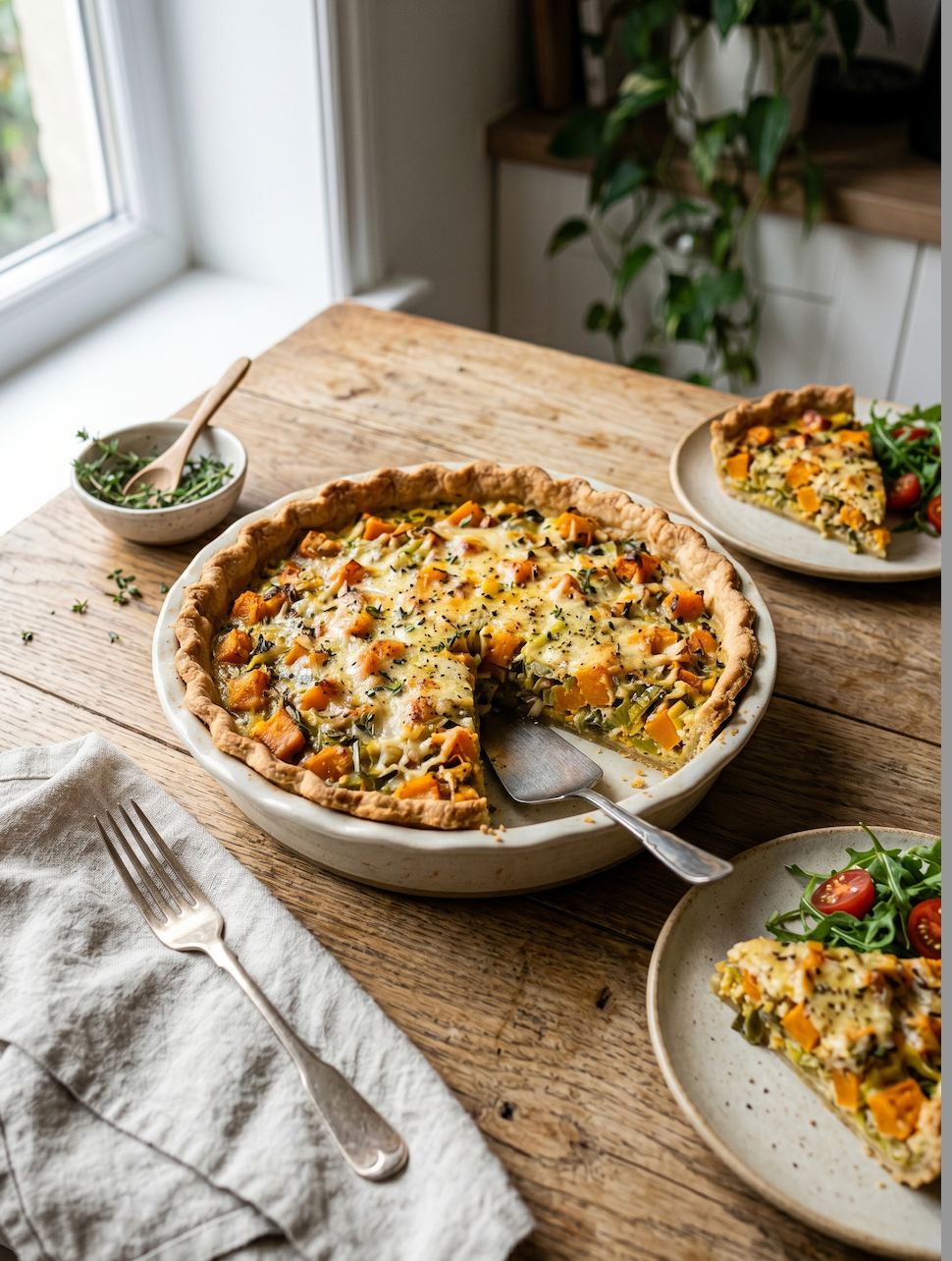 Quiche aux légumes avec Yumgo Quiche