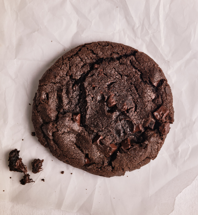 50 Plant-based Cookies 80g: Cocoa Dark Chocolate Chips