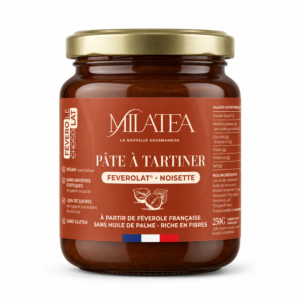 Milatea Pâte à tartiner féverolat® noisette
