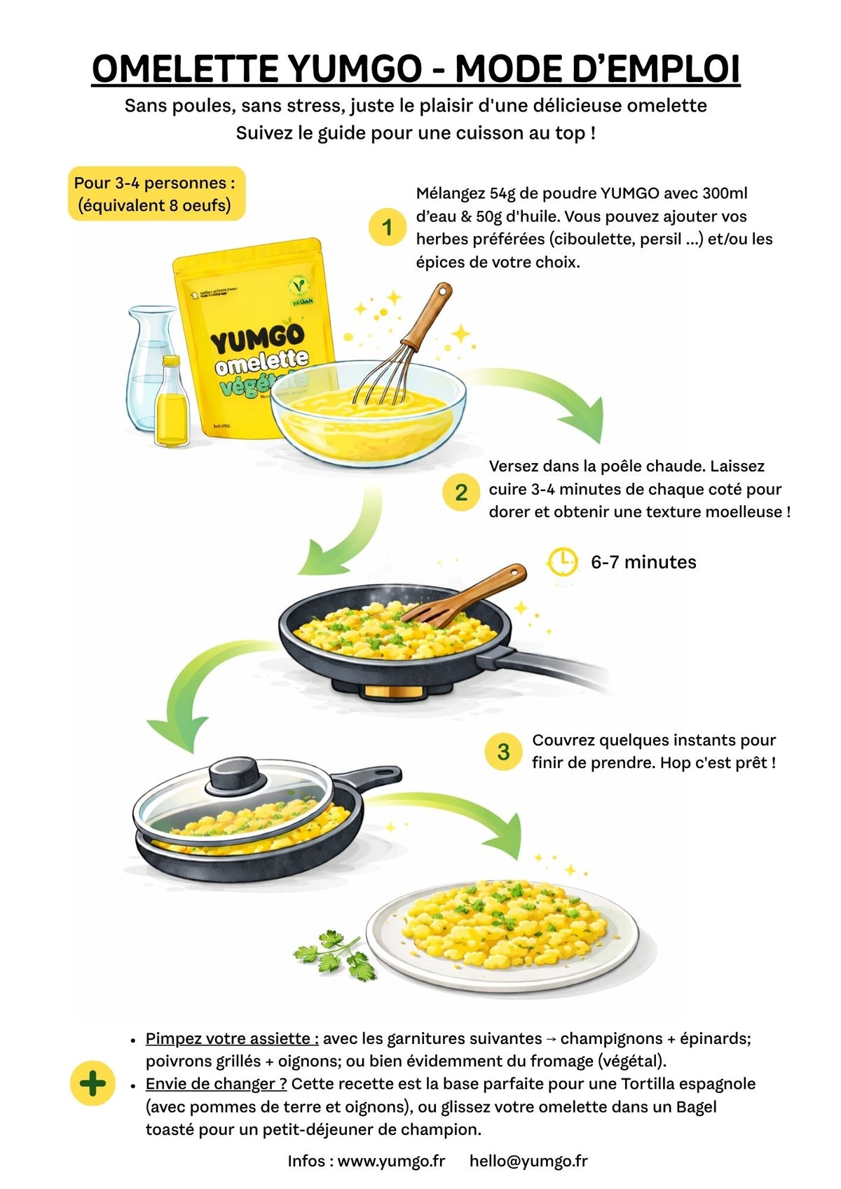 Yumgo Omelette Végétale poudre 54g