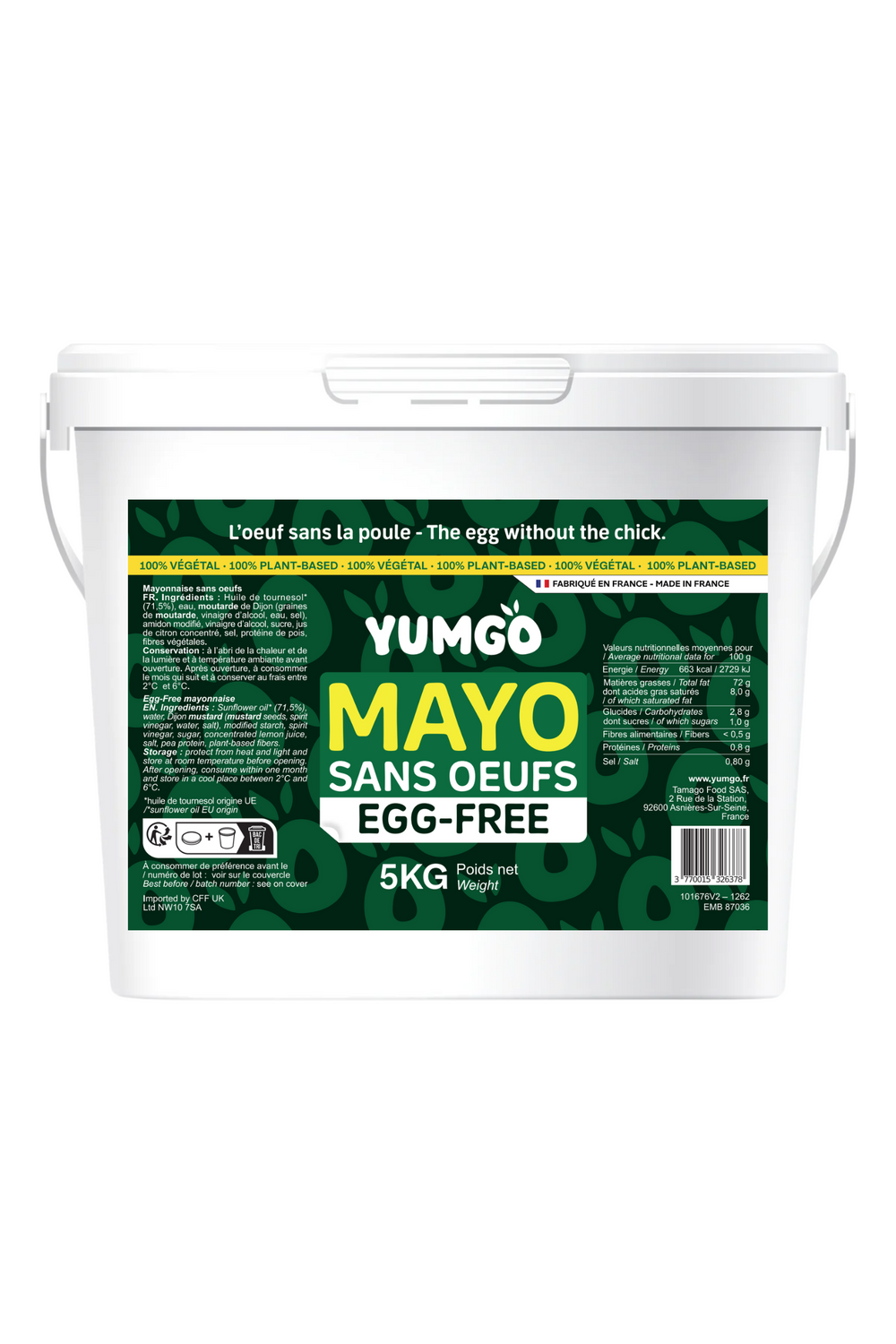 Mayo Sans Oeufs 5kg